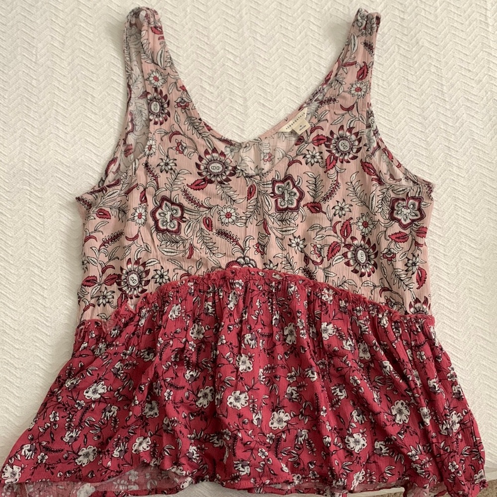 Floral print tank top